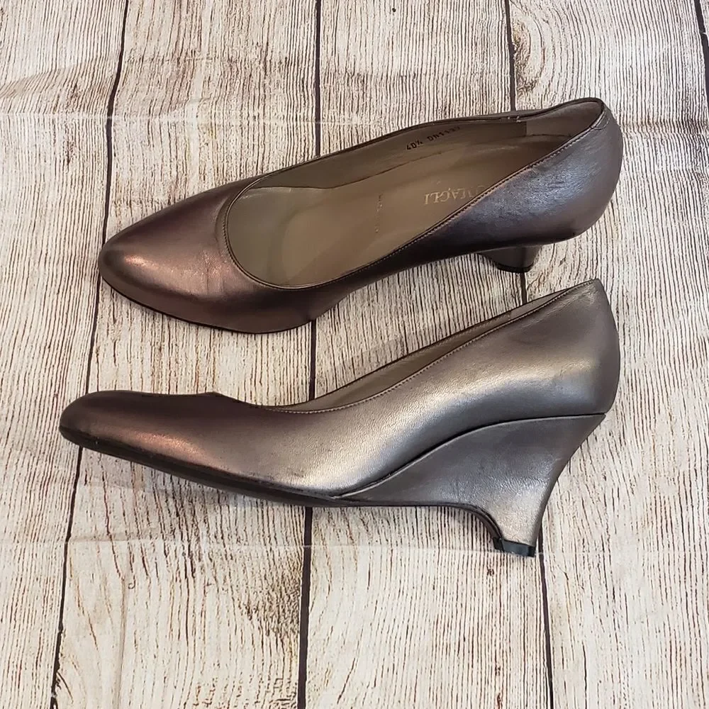 BrunoMagli Metallic Wedges